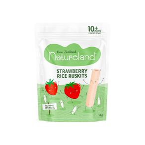 Natureland Rice Ruskits Strawberry 10g