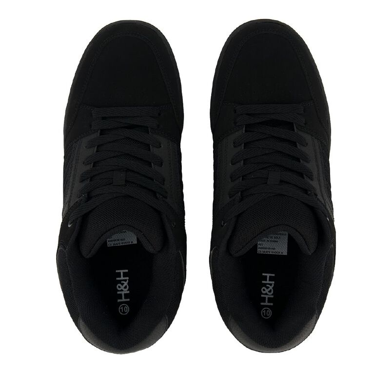 H&H Men's Ryder Skate Shoes Black The Warehouse