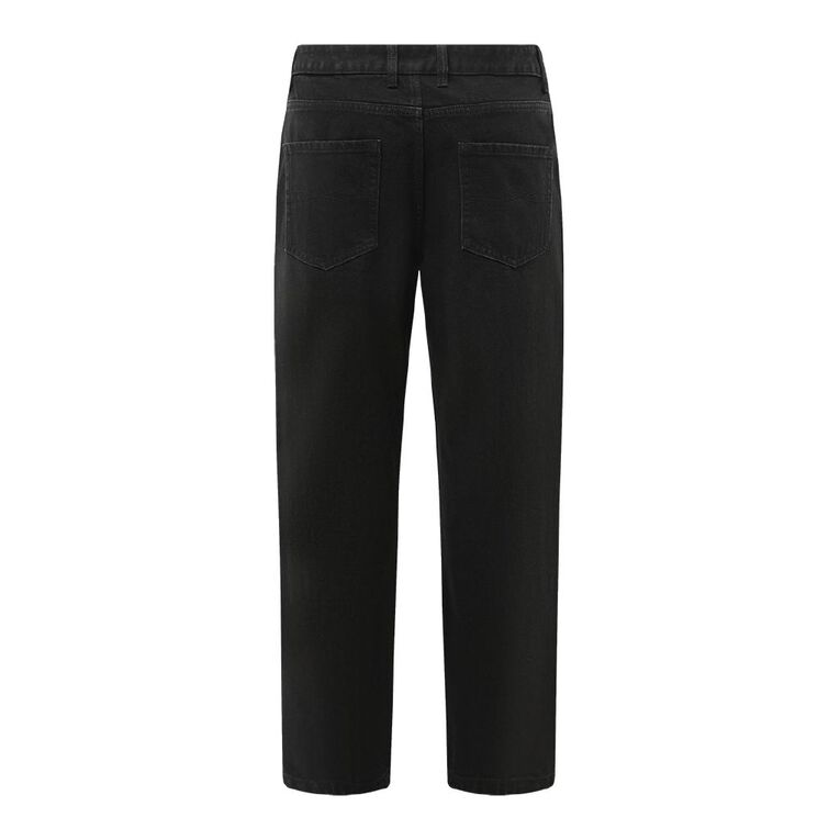 H&H Men's Relaxed Jeans, Black, hi-res