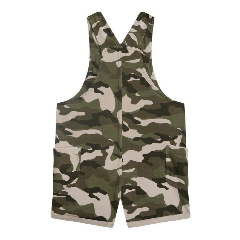 Young Original Toddler Terry Dungaree, Green Mid, hi-res