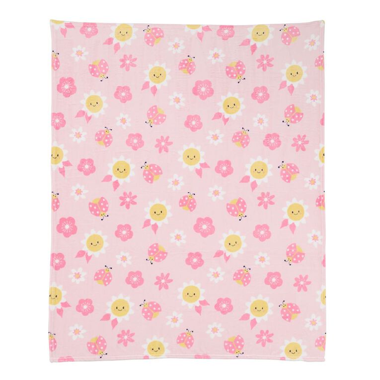 Living & Co Kids Throw Fairy Garden Multi-Coloured, , hi-res
