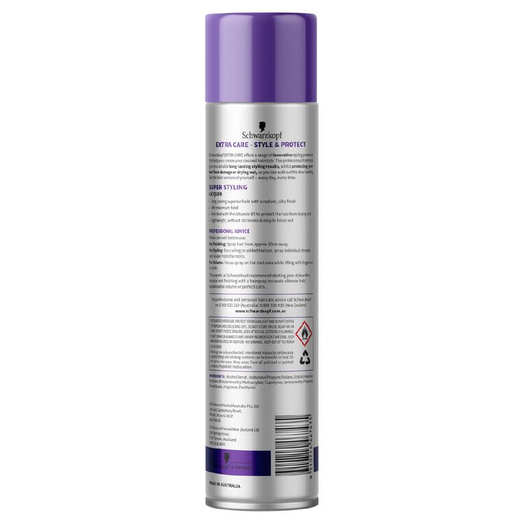 Schwarzkopf Extra Care Lacquer Super Hold 250g, , hi-res
