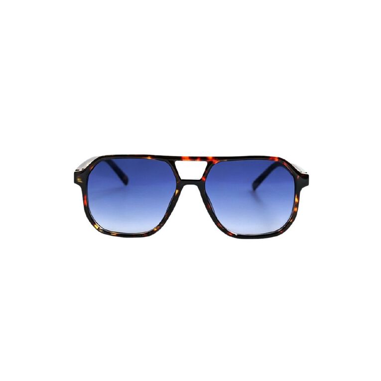 H&H Unisex Squared Tort Sunglasses, , hi-res