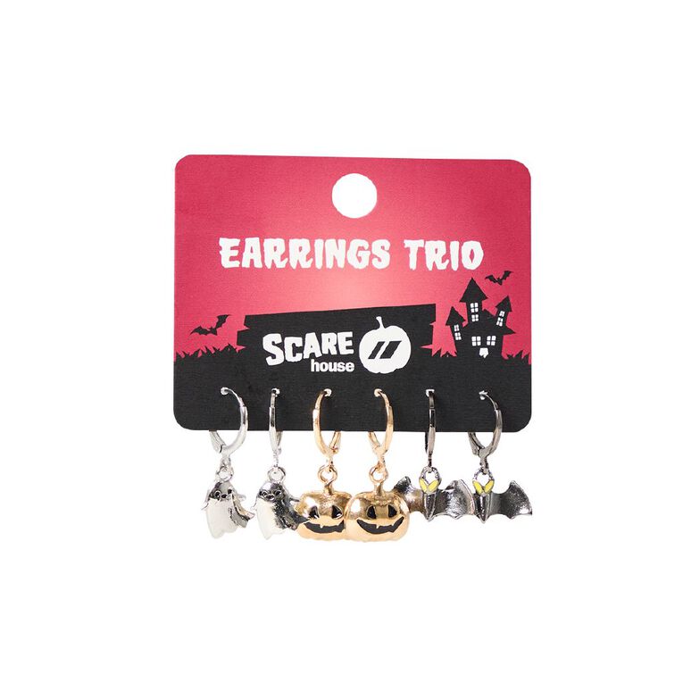 Scarehouse Earrings Trio Assorted, , hi-res