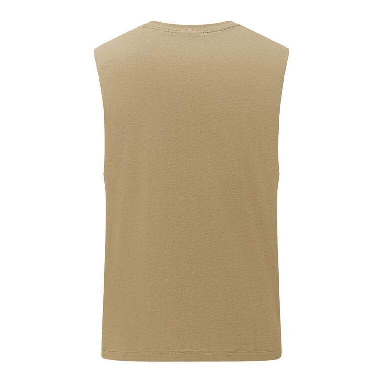 Garage Men's Muscle Tank, Brown Light, hi-res