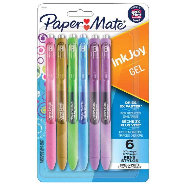 Paper Mate Inkjoy Gel 0.7mm Fashion 6 Pack, , hi-res