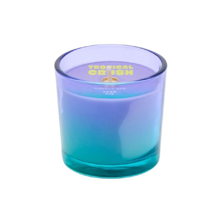 Living & Co Tropical Crush Mini Scented Candle Pear Fig, , hi-res