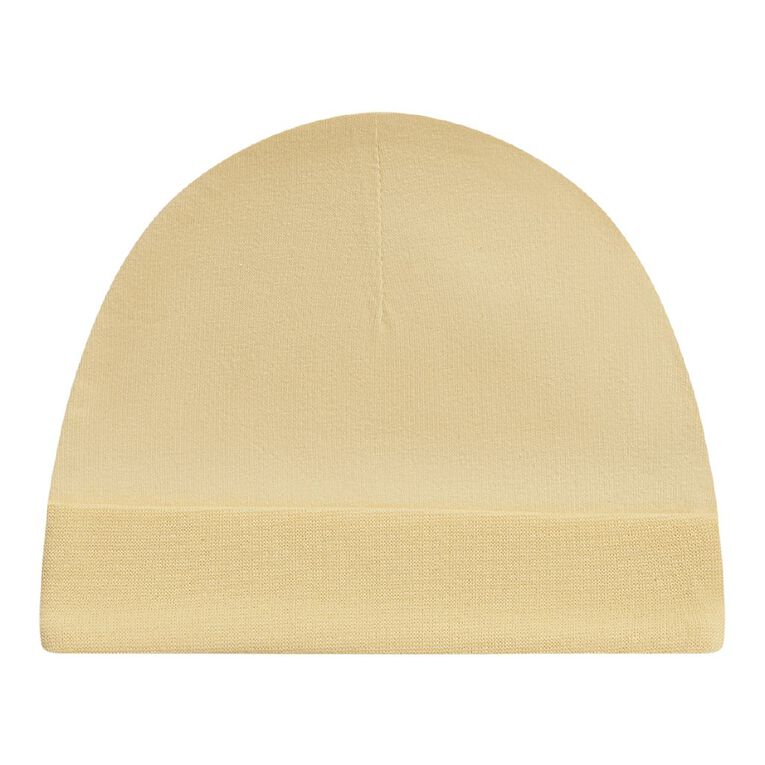 Young Original Babies' Printed Beanie 2 Pack, Cream, hi-res