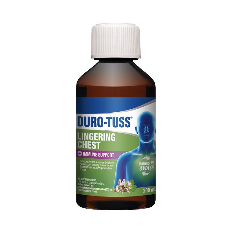 Duro-Tuss Lingering Chest And Immune Support 200ml, , hi-res
