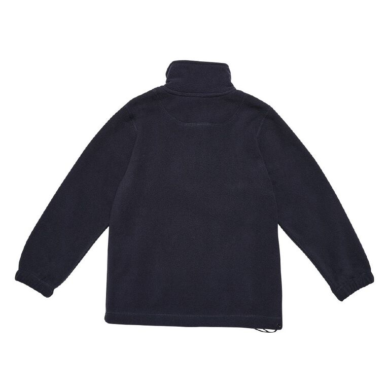 Schooltex Malfroy Polar Fleece Top with Embroidery, Navy, hi-res