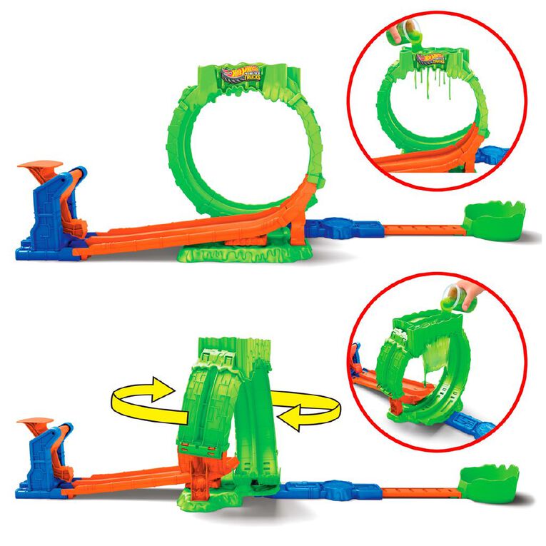 Hot Wheels Monster Trucks Mutant Chaos Loop Blast Playset, , hi-res