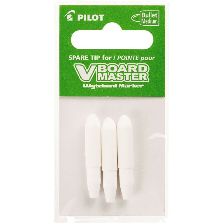 Pilot-BeGreen V Board Whiteboard Marker Tips 3 Pack, , hi-res