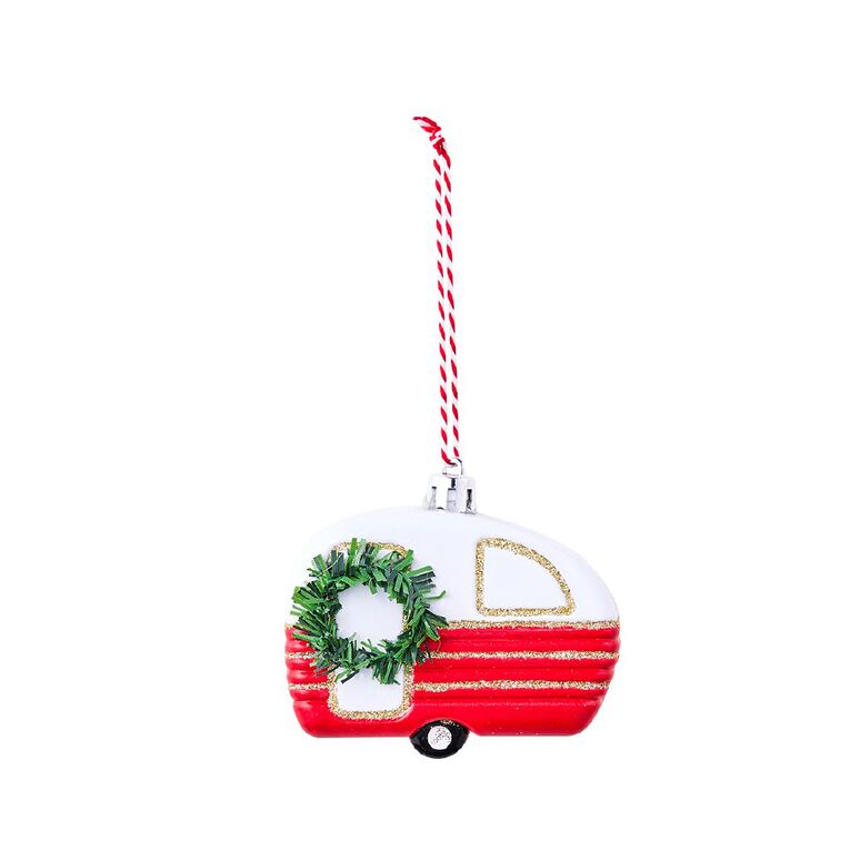 Wonderland Fun Festive Tree Decoration Caravan Assorted, , hi-res