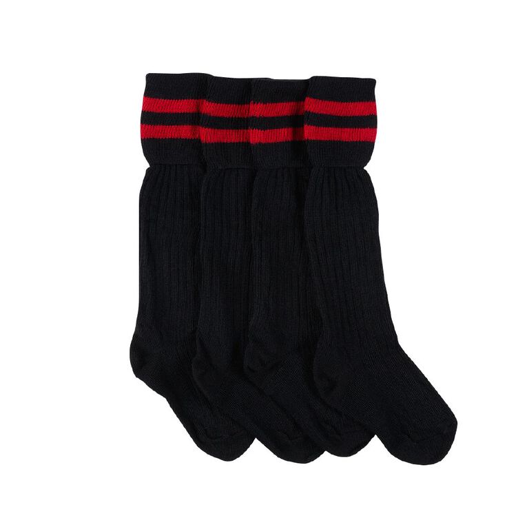 Schooltex Striped School Socks 2 Pack, Schooltex Sock A23, hi-res