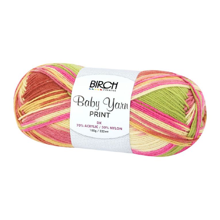 Birch Baby Print 70% Acrylic 30% Nylon 100G Tropical Bloom, , hi-res