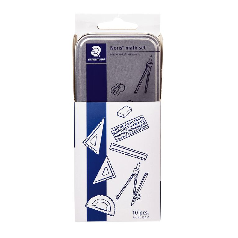 Staedtler Noris Club Math Set 10 Piece Multi-Coloured, , hi-res