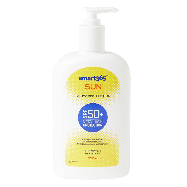 Smart365 Sunscreen Lotion SPF50+ 500ml, , hi-res