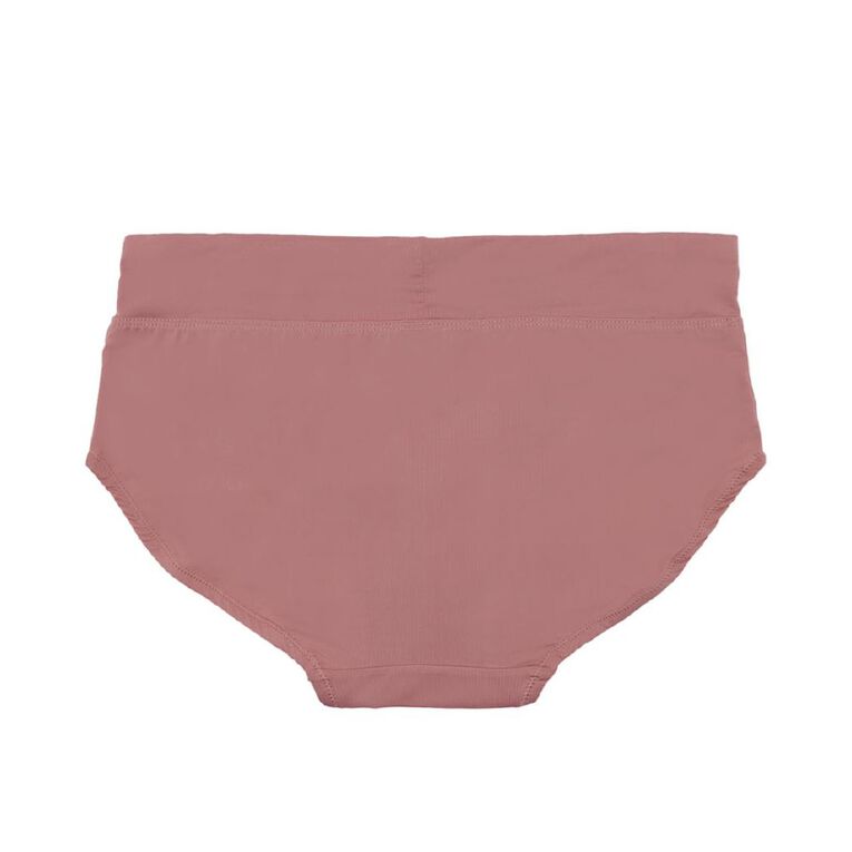 Underworks Women's Smooth line Midi Briefs 2 Pack, Pink, hi-res