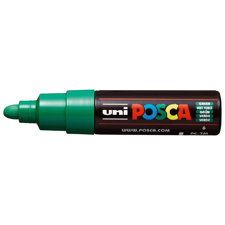 Uni Posca Marker 4.5-5.5mm Bold Bullet Green, , hi-res