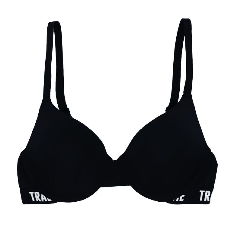 Tradie Women's Microfibre TShirt Bra Black The Warehouse