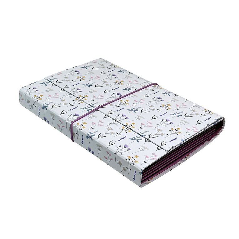Uniti Stationery Country Calling Floral Accordion Folder A4, , hi-res