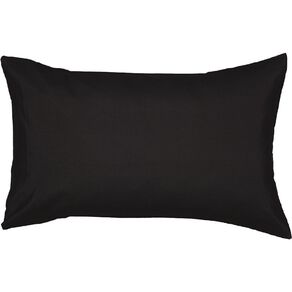 Living & Co Pillowcase 250TC 2 Piece Black