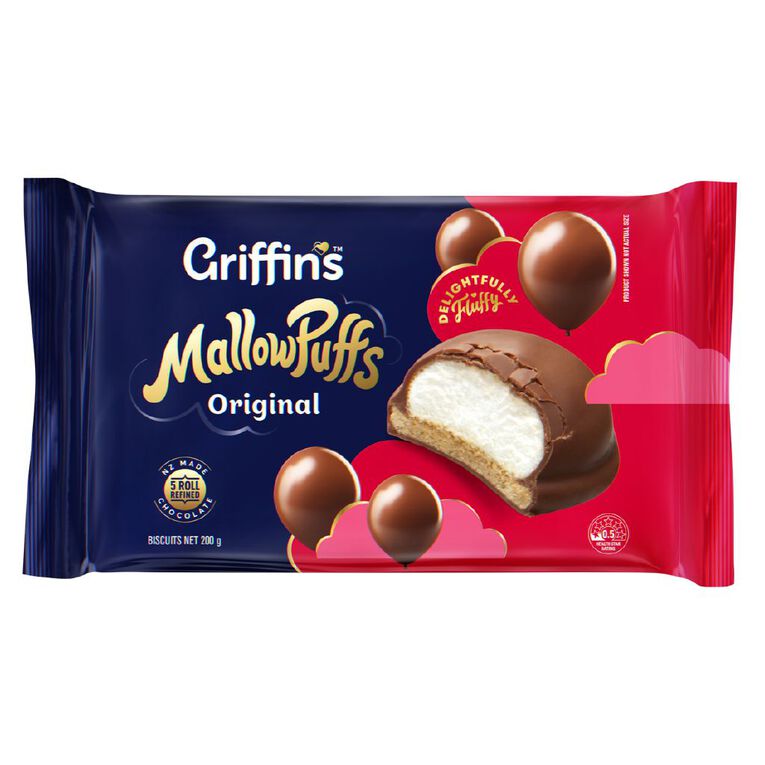 Griffin's Chocolate Mallowpuff Biscuits 200g, , hi-res
