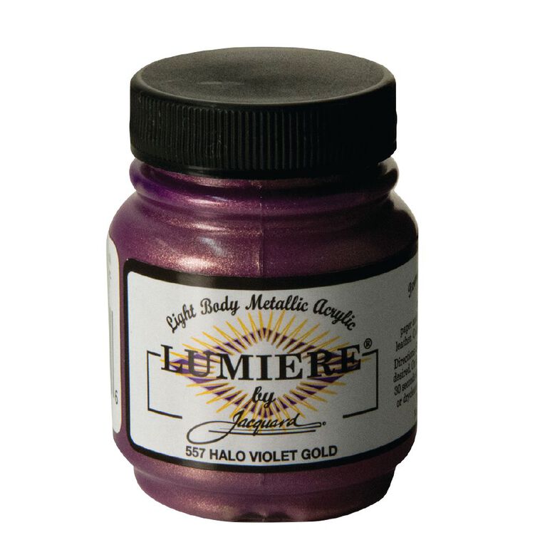 Jacquard Lumiere Acrylic Paint Halo Violet Gold 66.54ml, , hi-res