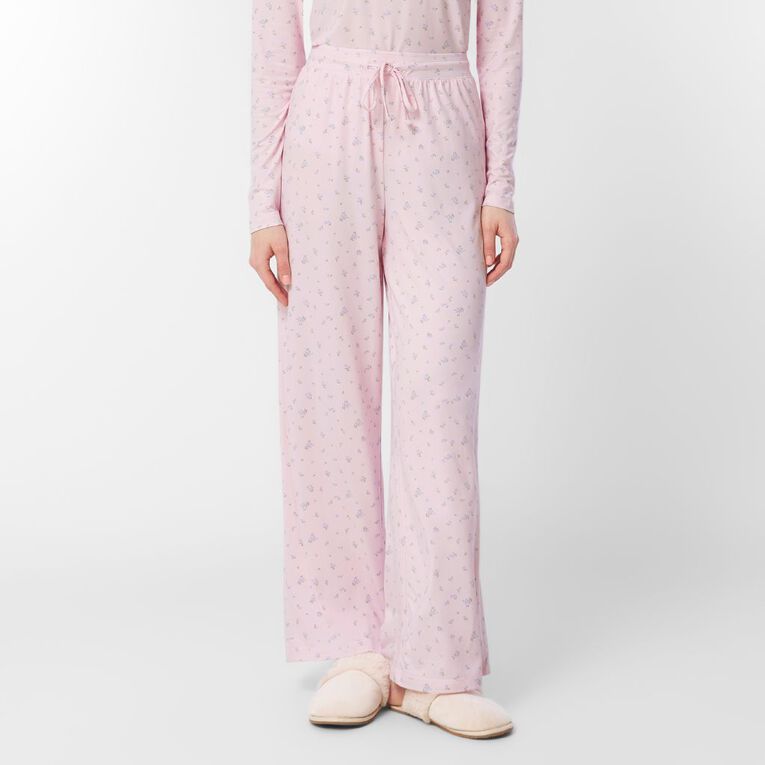 H&H Women's Comfy Pyjama Pants, Pink Light, hi-res