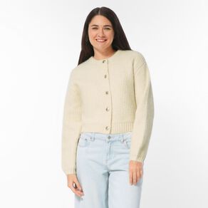 H&H Women's Fluffy Knit Cardigan