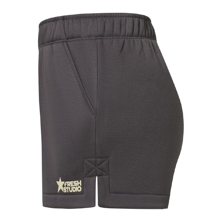 Garage Women's Fresh Fleece Short, Grey Dark, hi-res