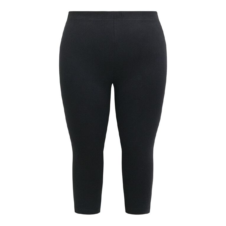 H&H Curve Women's 3/4 Leggings, Black, hi-res