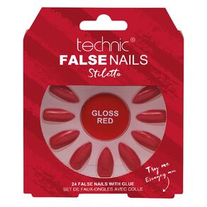 Technic False Nails Gloss Red
