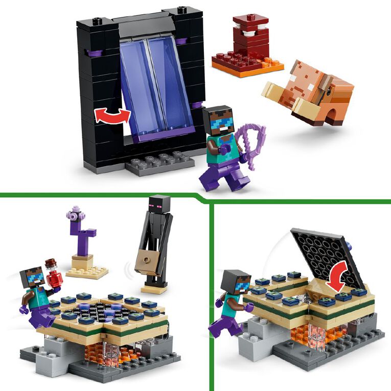 LEGO Minecraft Nether & End Portal Journey 21584, , hi-res