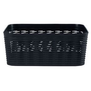 Living & Co Wave Storage Bin Black 11L