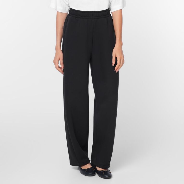 H&H Women's Barrel Leg Trackpants, Grey Dark, hi-res