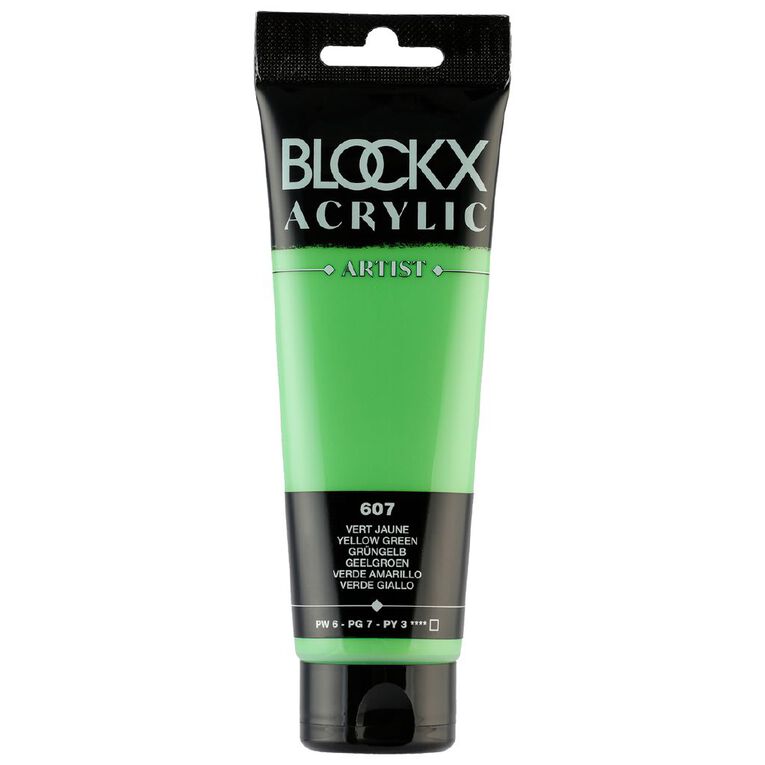 BLOCKX Acrylic Tube 120ml Yellow Green Green, , hi-res