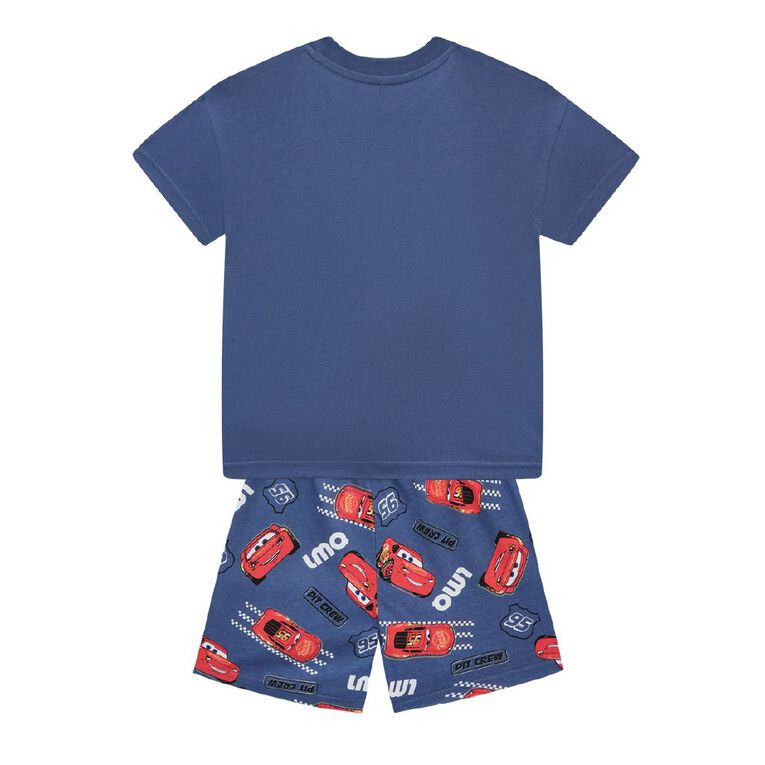Cars Boys' T-Shirt and Short Pyjama Set, Blue Dark, hi-res