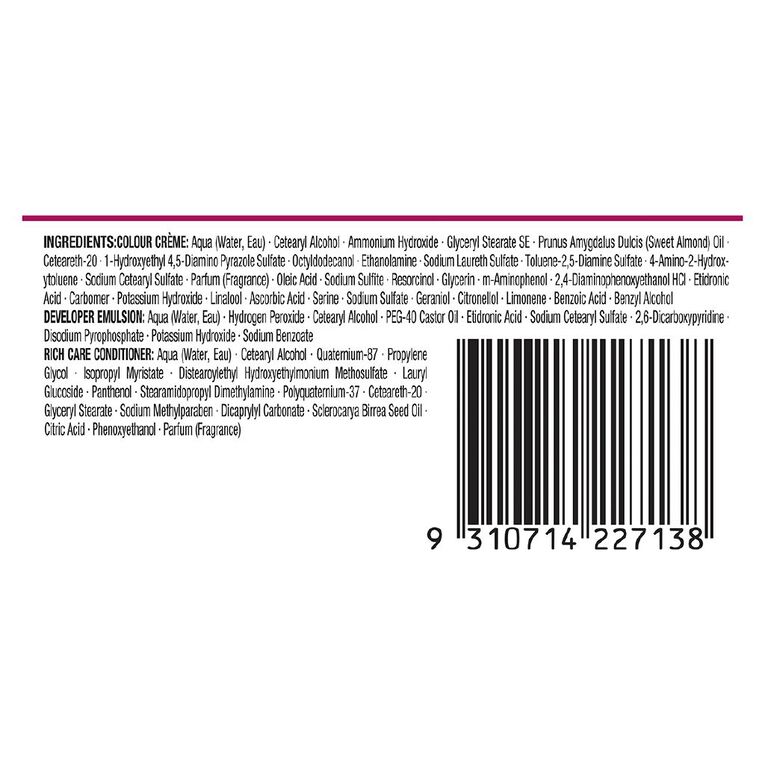 Napro Palette Hair Colour 1-08 Black Burgundy, , hi-res