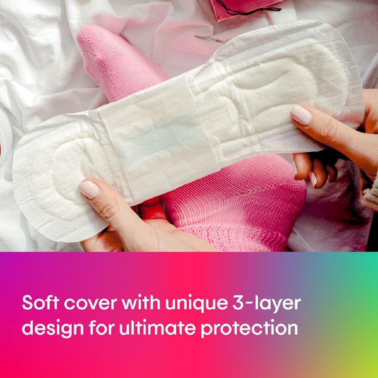 U By Kotex Ultra-thin Super Wings Pads 12 Pack, , hi-res