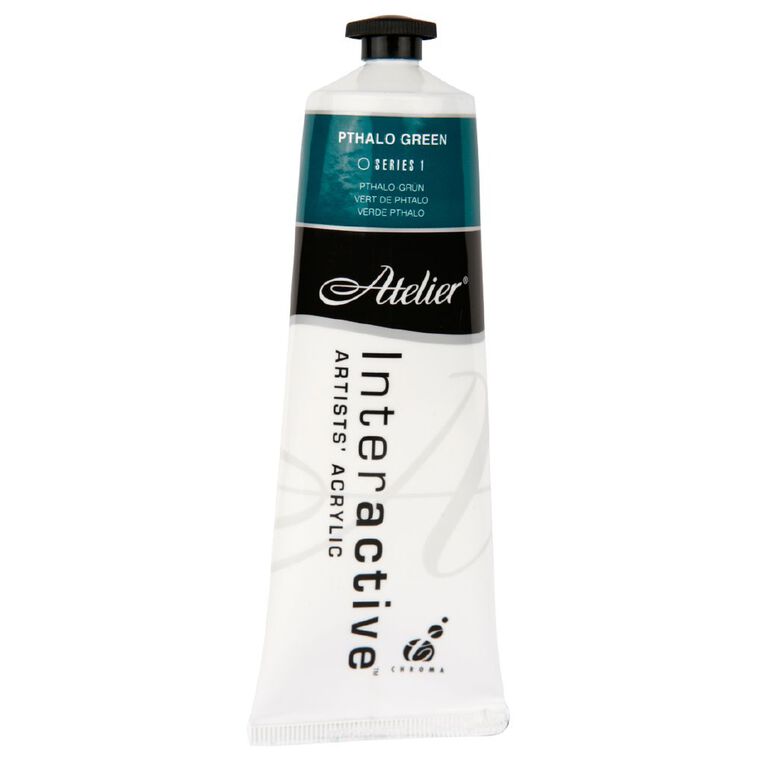 Atelier S1 Acrylic Paint Phthalo Green 80ml, , hi-res