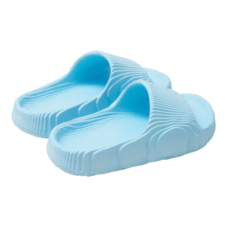 Young Original Senior Kids' Moulded Slides, Blue, hi-res