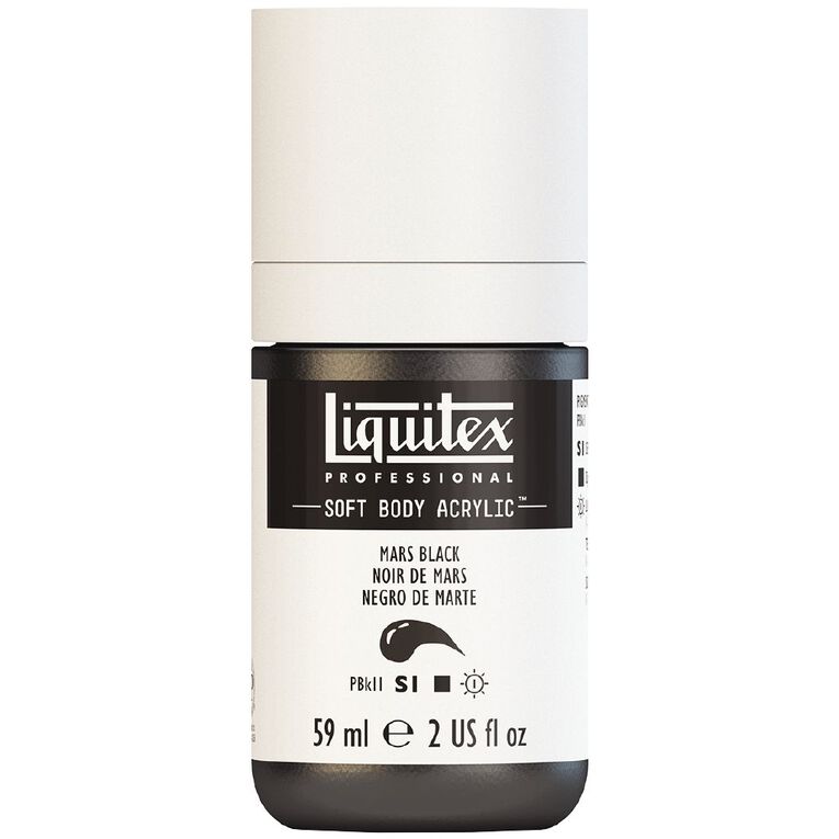 Liquitex Soft Body S1 Acrylic Paint Mars Black, , hi-res