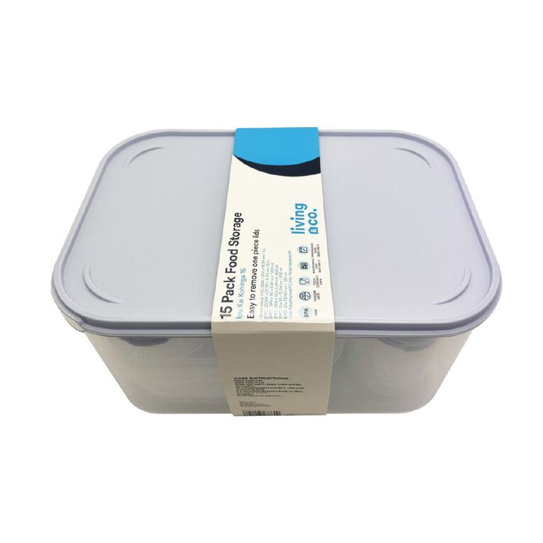 Living & Co Food Storage 15 Piece Set, , hi-res