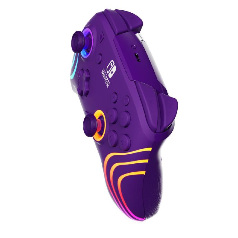 PDP Afterglow Wave Wireless Nintendo Switch Controller Purple, , hi-res