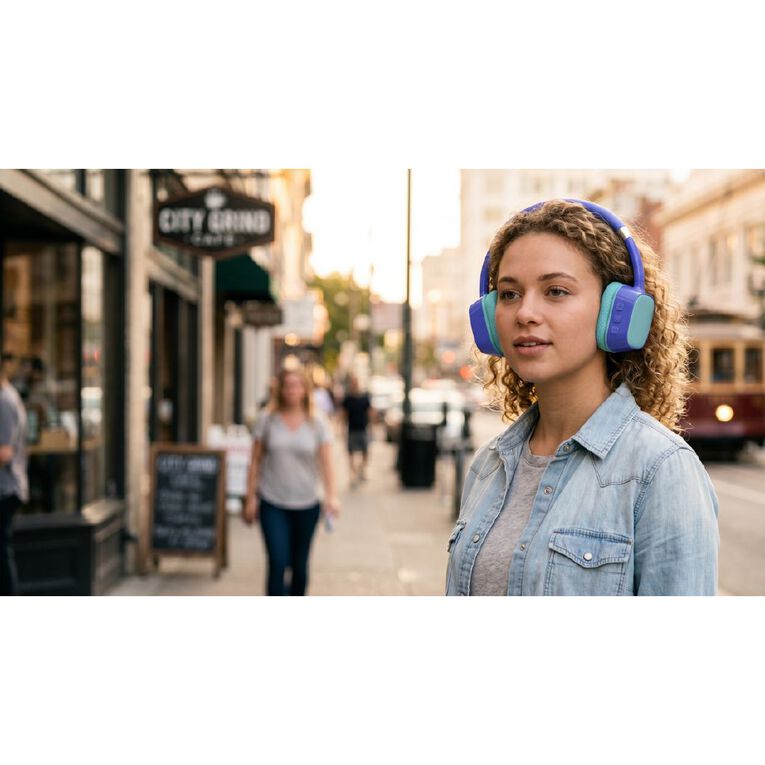 Veon Kids' Wireless Headphones VNC301GRN Blue, , hi-res