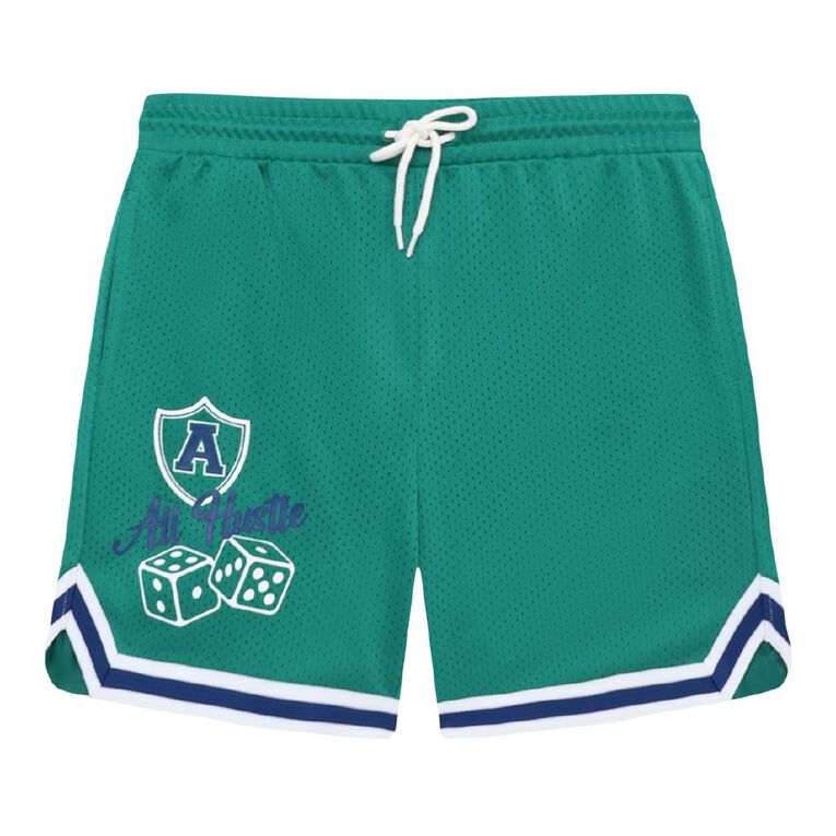 Young Original Basketball Shorts, Green Dark, hi-res