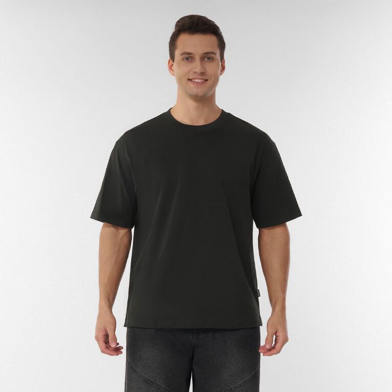 Garage Men's Heavyweight Boxy Tee, Black, hi-res