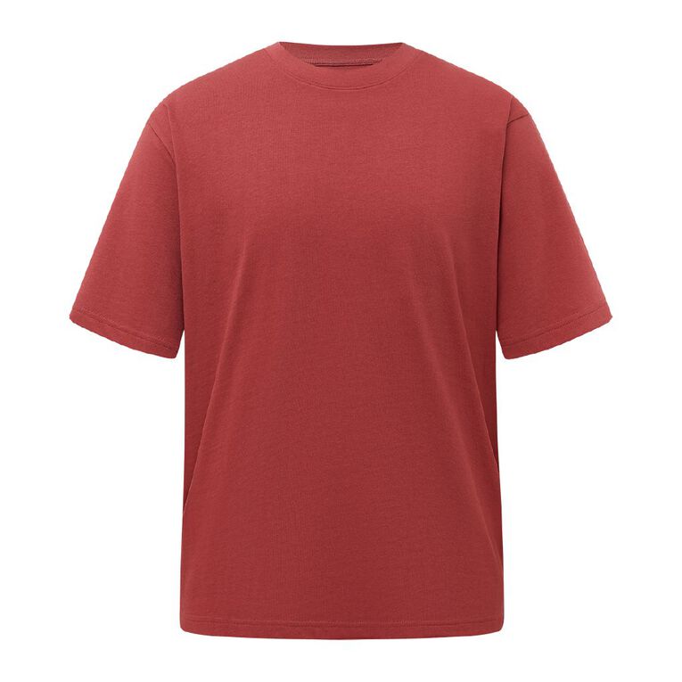 Garage Men's Heavyweight Boxy Tee, Red Dark, hi-res