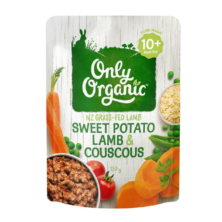 Only Organic Sweet Potato Lamb & Couscous 10+ Months, , hi-res